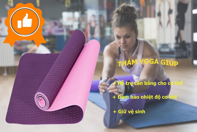 Thảm tập Yoga Zeno TPE có khả năng đàn hồi và độ bám tốt 