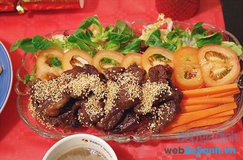 Bò nướng kiểu Nhật có vị ngon lạ