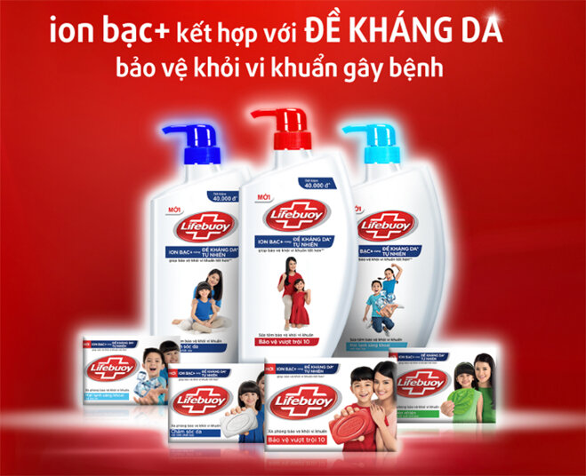 Sữa tắm Lifebuoy ion bạc