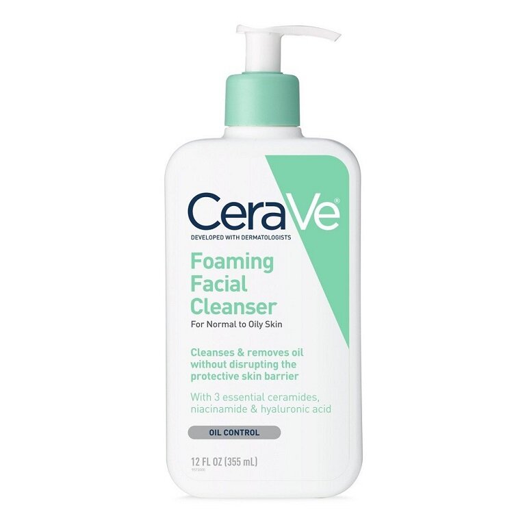 Cerave Foaming Facial Cleanser For Normal To Oily Skin