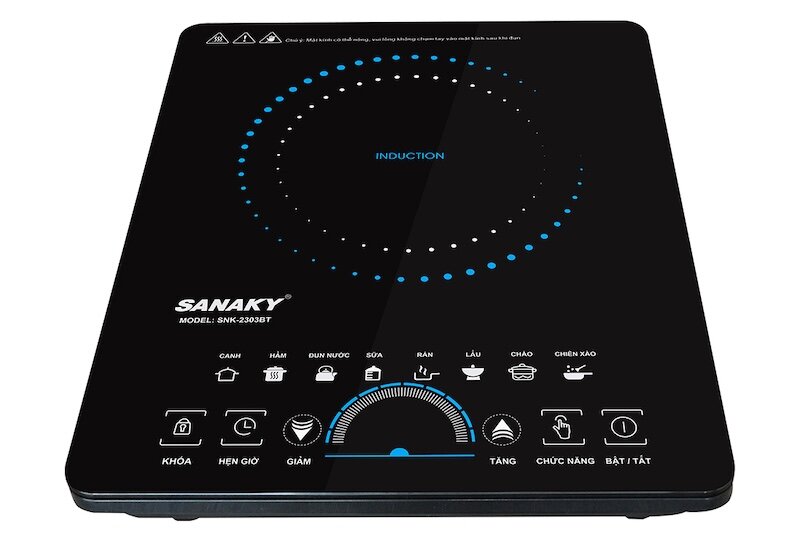 Bếp từ đơn Sanaky SNK-2303BT nhỏ gọn, linh hoạt và tiện lợi