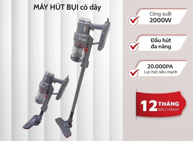 Máy hút bụi cầm tay Seka SK-09 MAX thiết kế nhỏ gọn, hoạt động mạnh mẽ