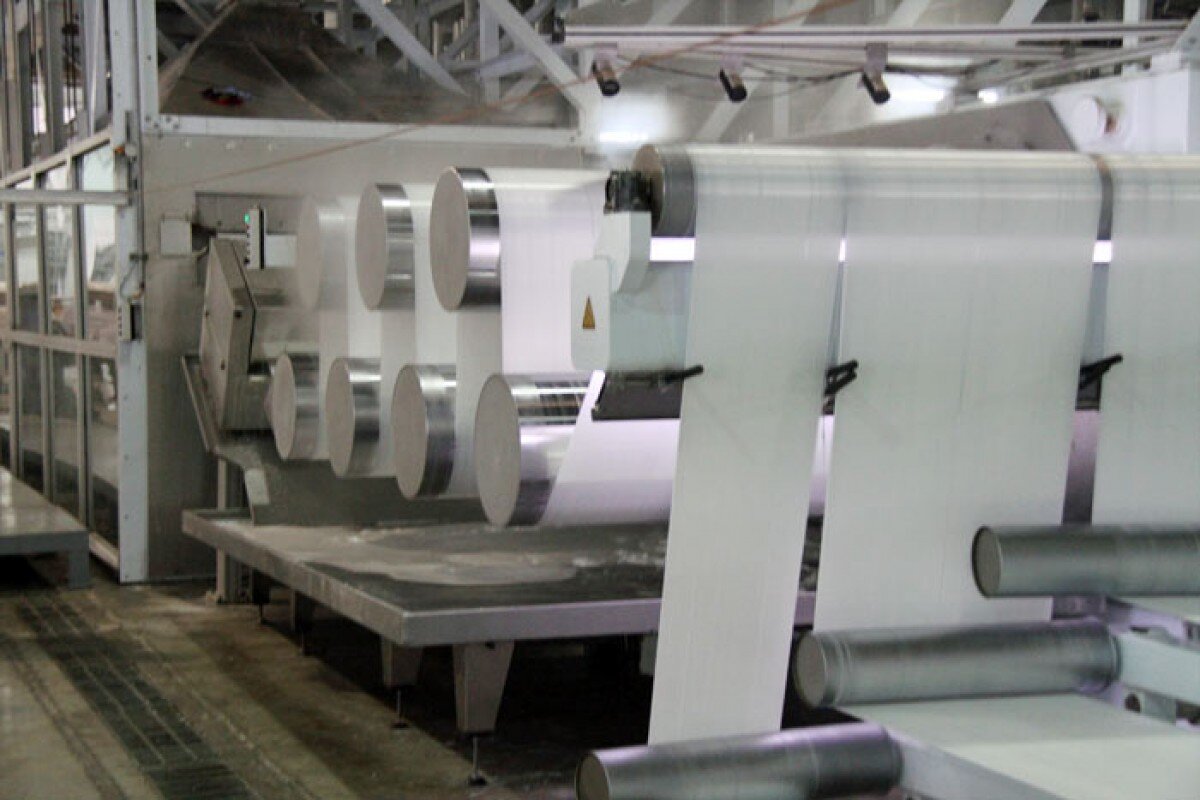 Hình ảnh các sợi Polyester tại nhà máy