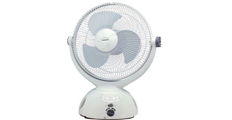 Quạt tích điện Tiros TS942 tích hợp đèn tiện lợi quạt tích điện Tiross