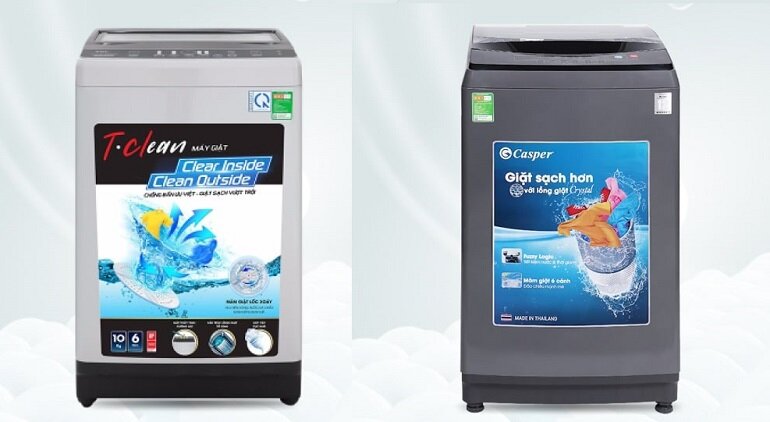 So sánh máy giặt TCL TWA100-B302GM và Casper 9.5 kg WT-95N68BGA