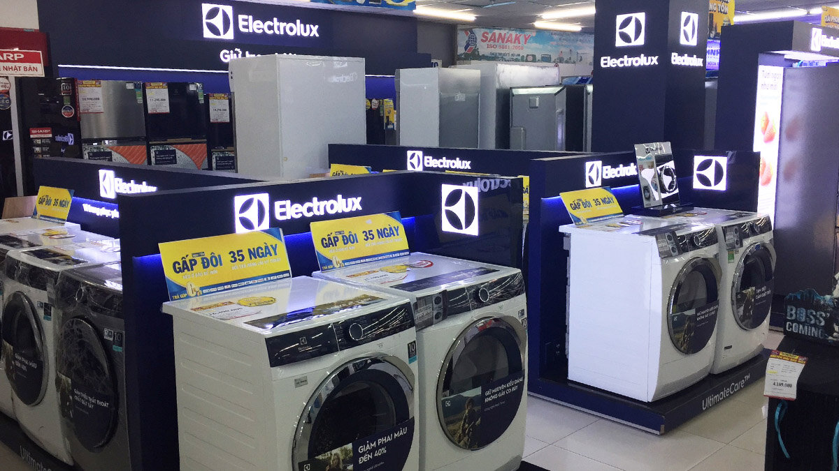 Mua máy giặt tại các siêu thị điện máy lớn 