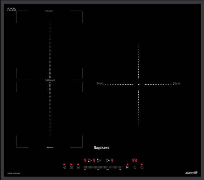 Bếp từ âm ba vùng nấu Nagakawa NK3C05MSF