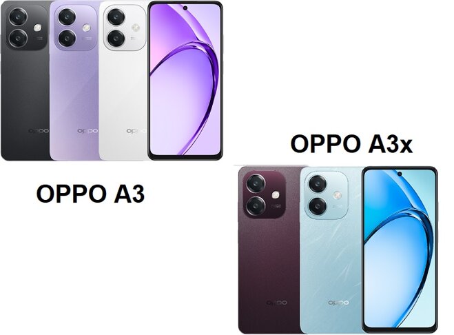 So sánh điện thoại OPPO A3 và A3x: Các khác biệt khá đáng kể