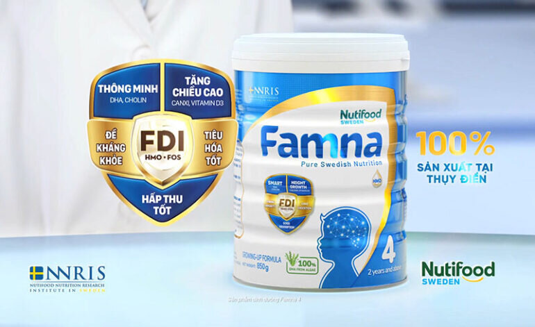 Sữa Famna số 4 có giúp trẻ tăng cân tốt không?