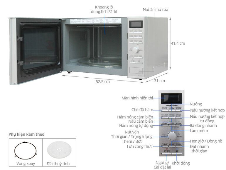 Lò vi sóng Panasonic NN-GĐ692SYUE