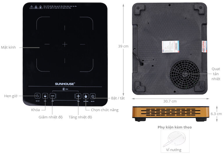 Bếp hồng ngoại Sunhouse SHD6015