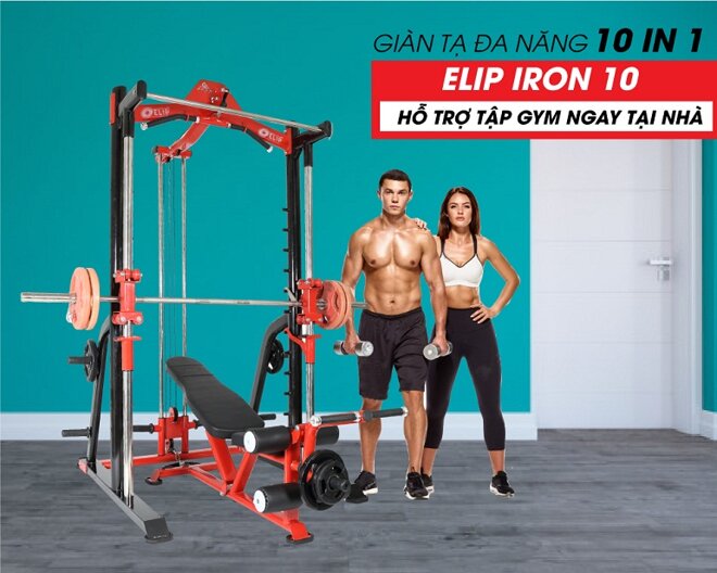 Giàn tạ đa năng Elip iRon10: 10in1