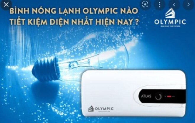 Bình nóng lạnh thương hiệu Olympic tiết kiệm điện năng hơn