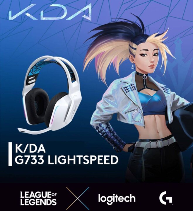 Tai nghe Logitech G733 League Of Legends K/DA Wireless