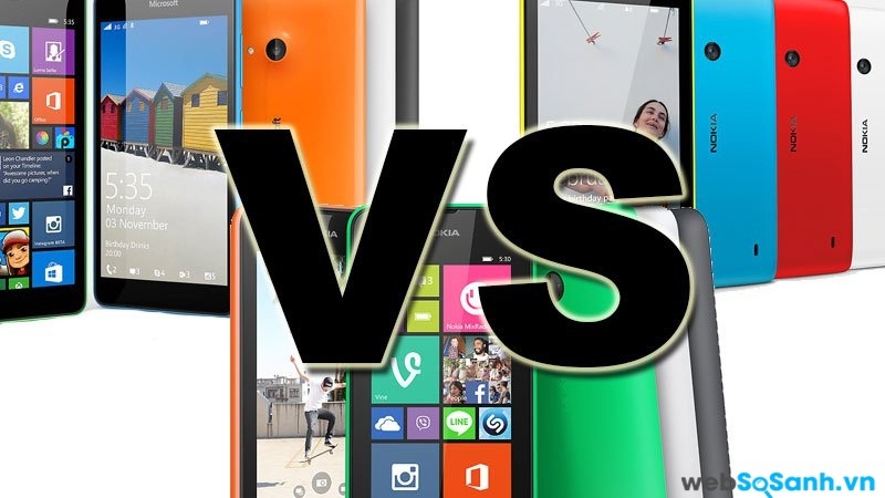 Lumia 535, Lumia 530 và Lumia 520. Nguồn Internet