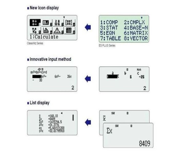  Máy tính Casio FX 580VNX với màn hình LCD độ phân giải cao