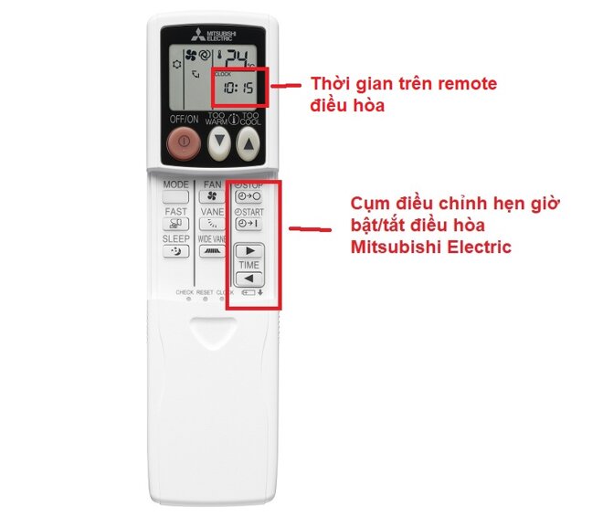 Cách hẹn giờ điều hòa Mitsubishi Electric và Mitsubishi Heavy đời mới chi tiết nhất