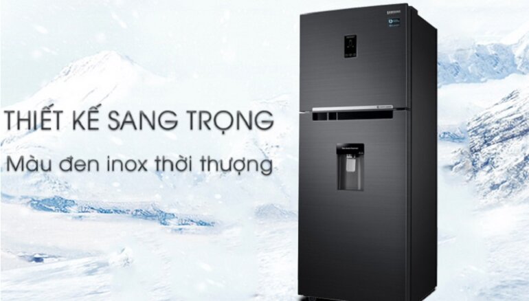 Tủ lạnh Samsung RT35K5982BS/SV có vẻ ngoài sang trọng và tinh tế