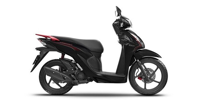 honda vision thể thao 2023 màu đen nhám