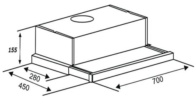 Máy hút mùi Kaff KF-TL700 có chế độ hút mùi đa dạng