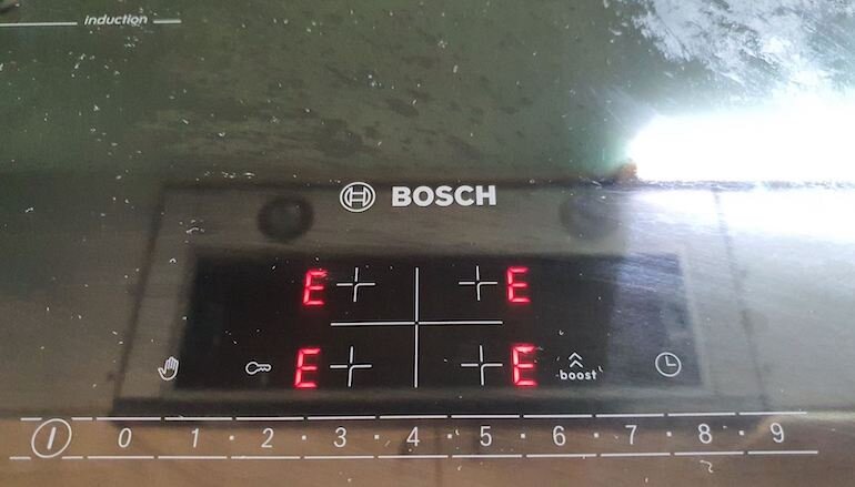 Bếp từ Bosch báo lỗi e