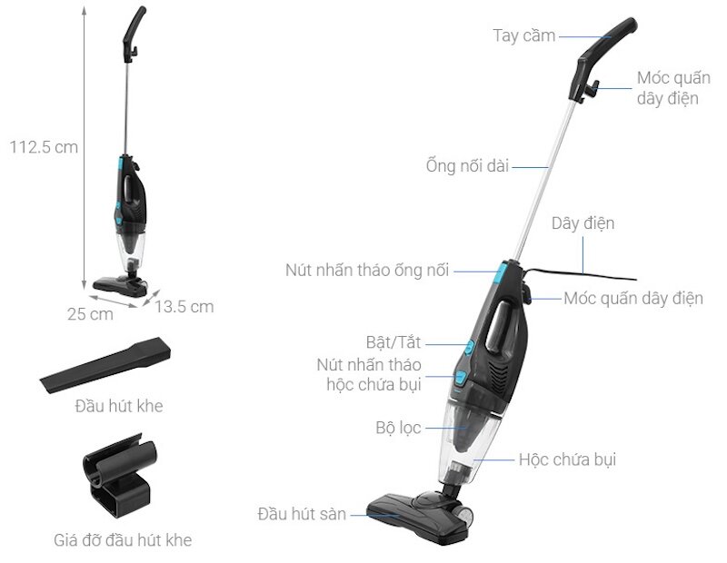 Comfee CVC-SBLA1(B): Siêu phẩm hút bụi cầm tay, đánh bay mọi vết bẩn chỉ trong nháy mắt!