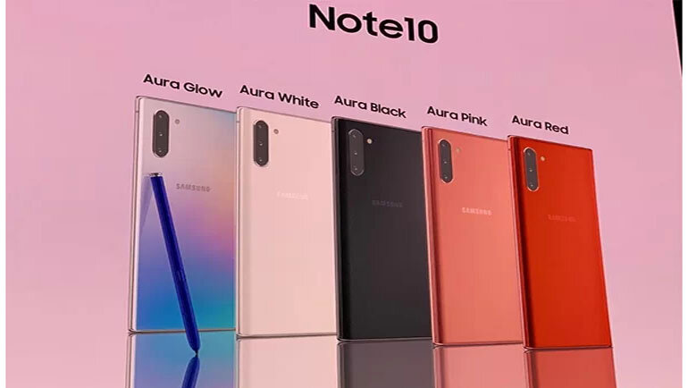 galaxy note 10 có mấy màu