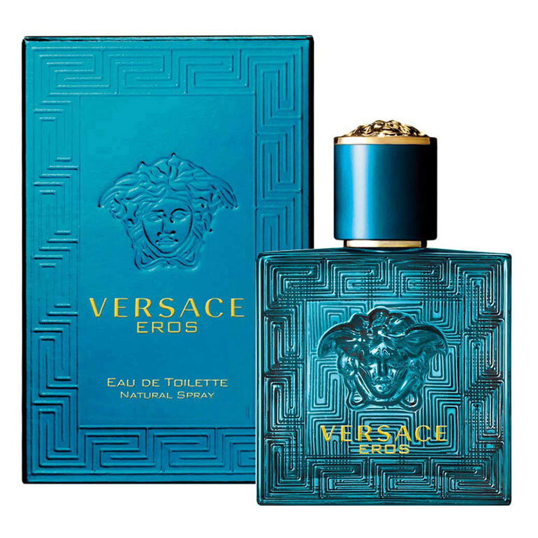 Nước hoa Versace màu xanh ngọc với thiết kế chai cổ điển sang trọng và huyền bí