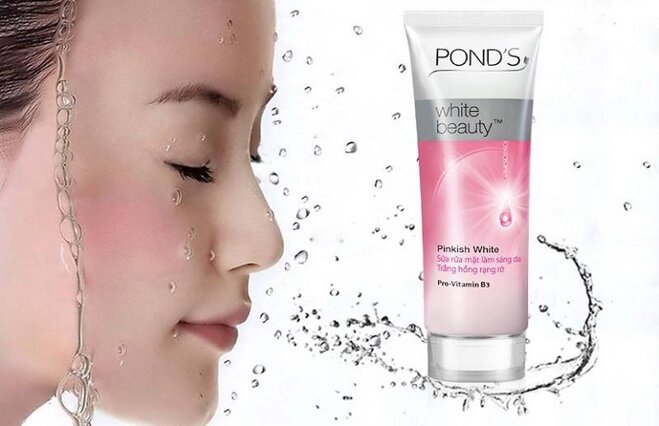 sữa rửa mặt Pond's hồng