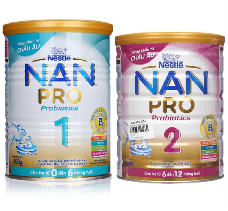 Sữa Nan pro số 1 và số 2