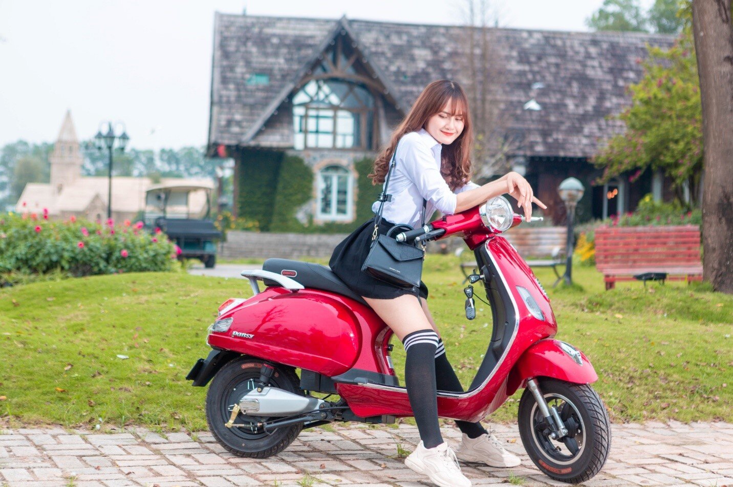 Xe máy điện Vespa Pansy Dibao chính hãng