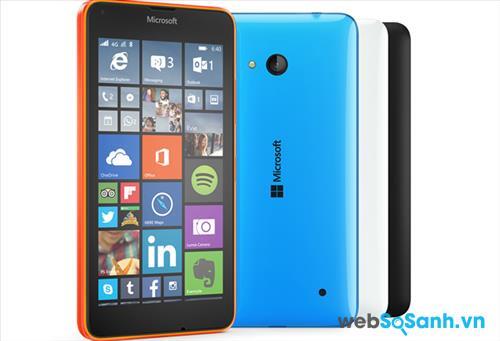 Lumia 640 vẫn giữ thiết kế khá quen thuộc của dòng Lumia 