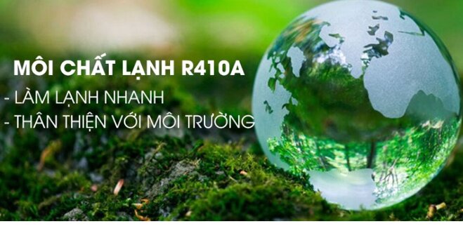 Khí gas R410a mang hiệu suất làm lạnh cao và thân thiện với môi trường