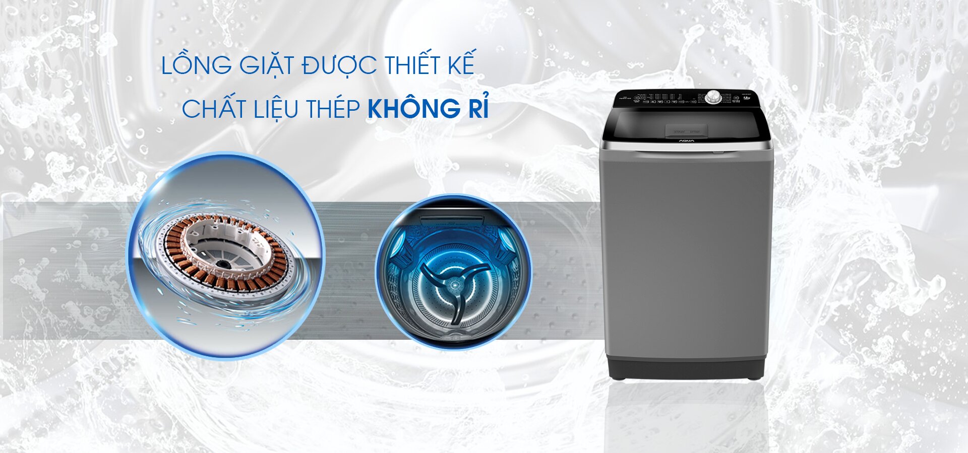 Máy giặt Aqua của nước nào sản xuất?