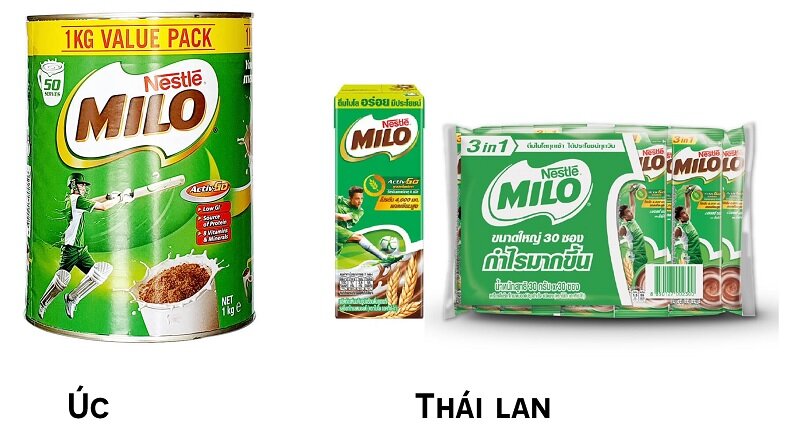 So sánh sữa milo Thái và Úc về hương vị, giá cả, giá trị dinh dưỡng