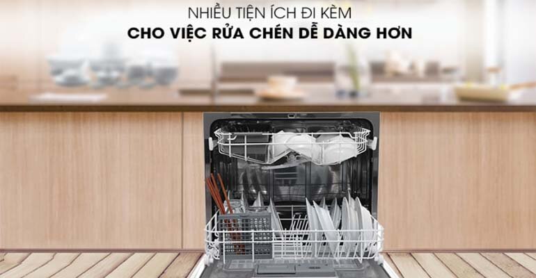 Zemmer SMS68MI08ZM sở hữu nhiều công nghệ làm sạch hiện đại Máy rửa bát Zemmer SMS68MI08ZM