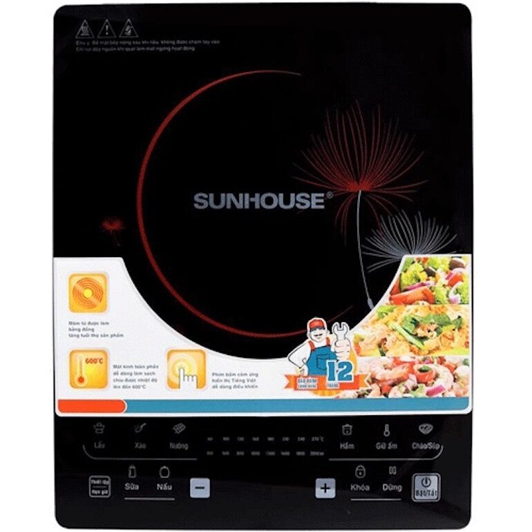 Bếp từ dương 1 vùng nấu Sunhouse SHD6862