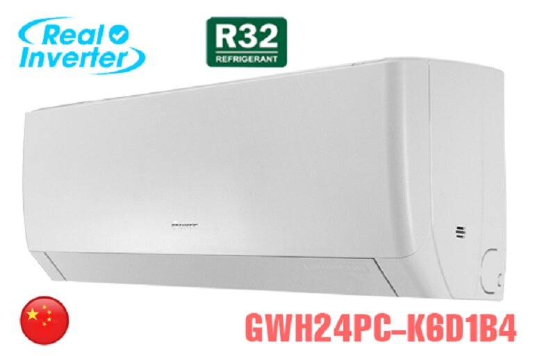 điều hòa Gree 24000 BTU 2 chiều Inverter GWH24PC-K6D1B4 gas R32