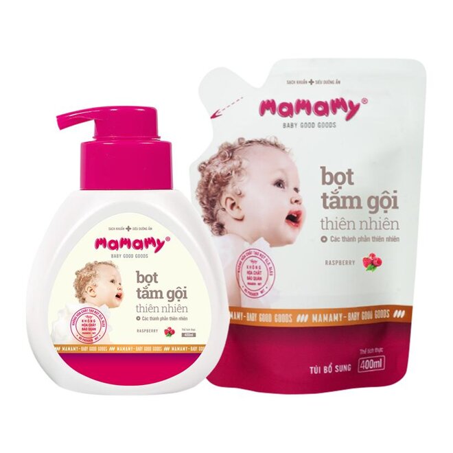 Bọt tắm gội Mamamy