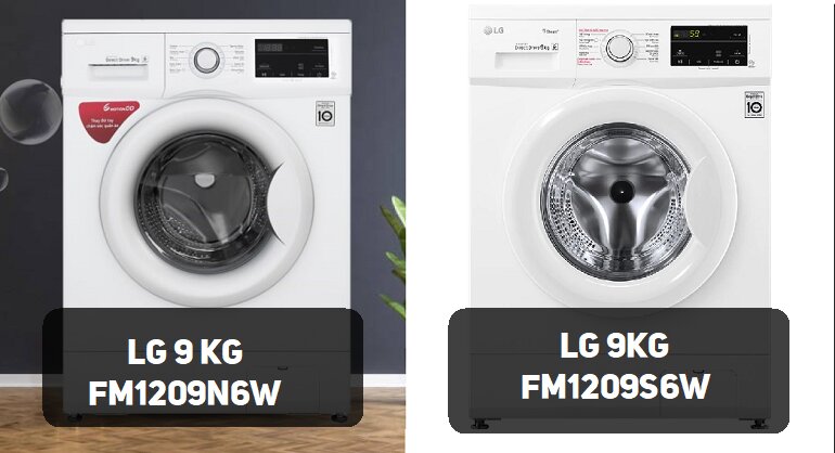 so sánh 2 máy giặt giá 5 triệu LG ( lồng ngang)