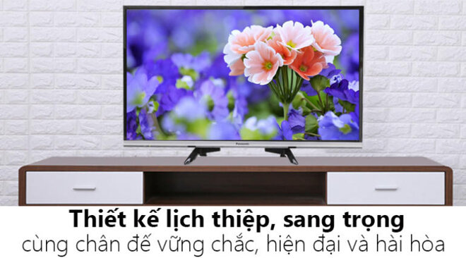 Tivi thông minh 32 inch TH-32DS500V của Panasonic áp dụng thiết kế khung viền mỏng.