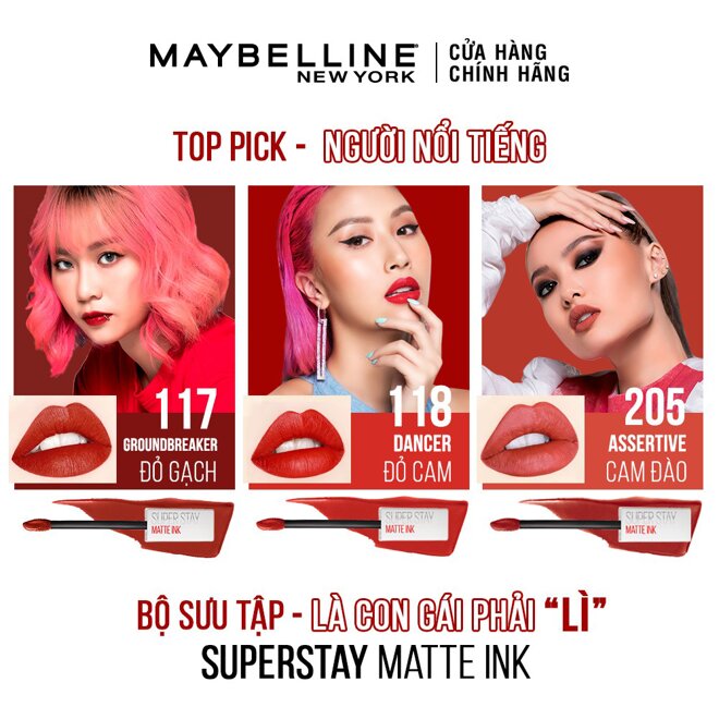 Son kem lì Maybelline