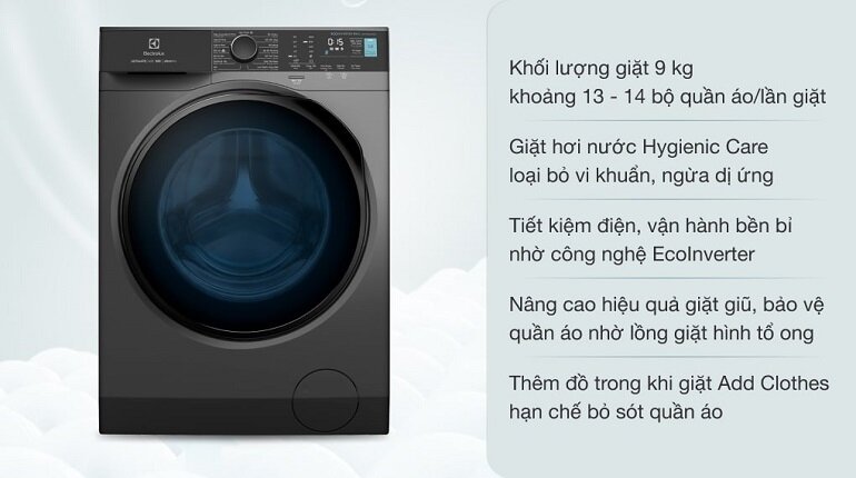 Máy giặt Electrolux Inverter EWF9024P5SB