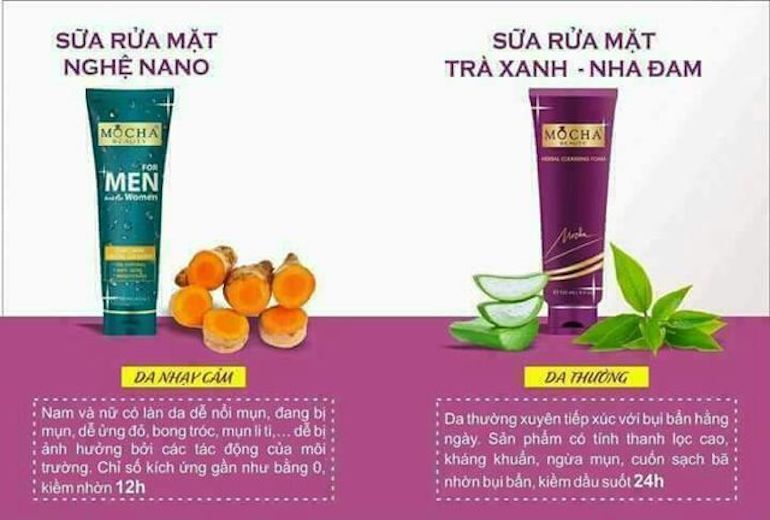 Một số thông tin về thương hiệu sữa rửa mặt Mocha