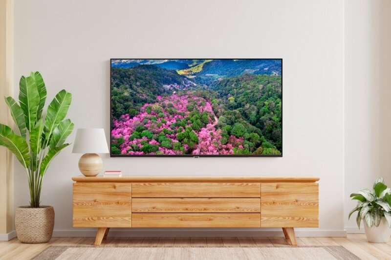 Ngoại hình smart tivi samsung 43 inch 4K UA43AU7002 