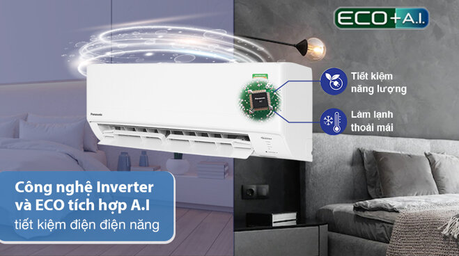 điều hòa Panasonic Inverter 12000 BTU 1 chiều CU/CS-WPU12XKH-8 gas R-32