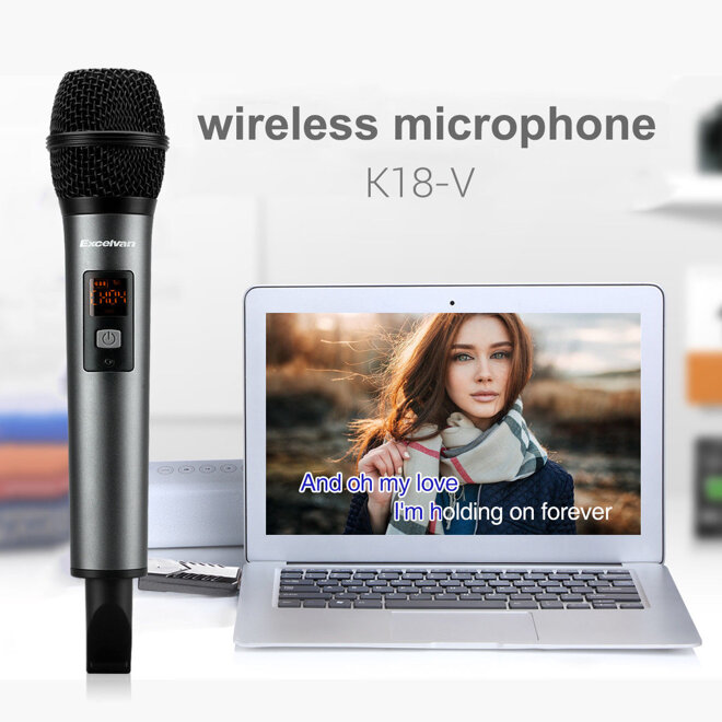 Micro Karaoke không dây Excelvan K18-V với thiết kế nhỏ gọn