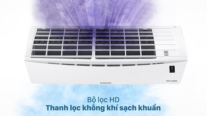 Công nghệ lọc bụi bẩn, kháng khuẩn của điều hòa Samsung giúp mang đến sự trong lành cho không gian nhà