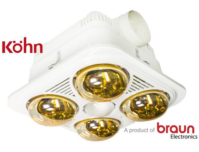 Đèn sưởi nhà tắm Braun Kohn BU04G