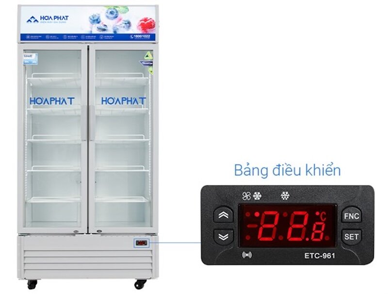 8 Lý do nên chọn tủ mát Hòa Phát Inverter 2 cánh 812 Lít HSR D8812